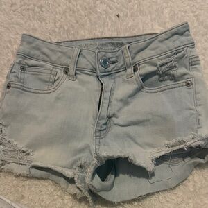 American Eagle Outfitters Faded Blue Jean Shorts